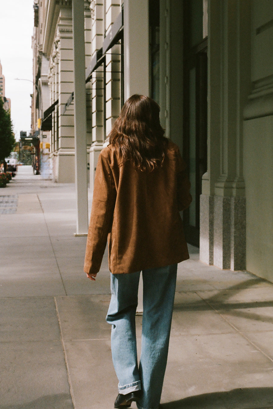 Mara Faux Suede Blazer