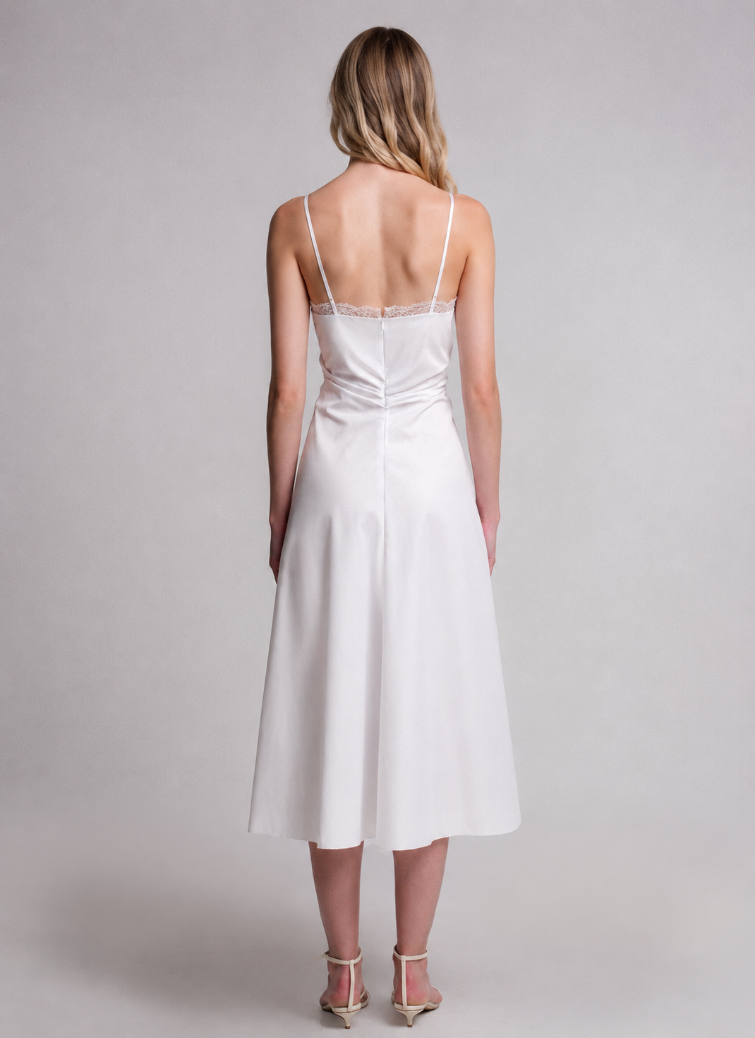 Elara Slip Dress with Lace