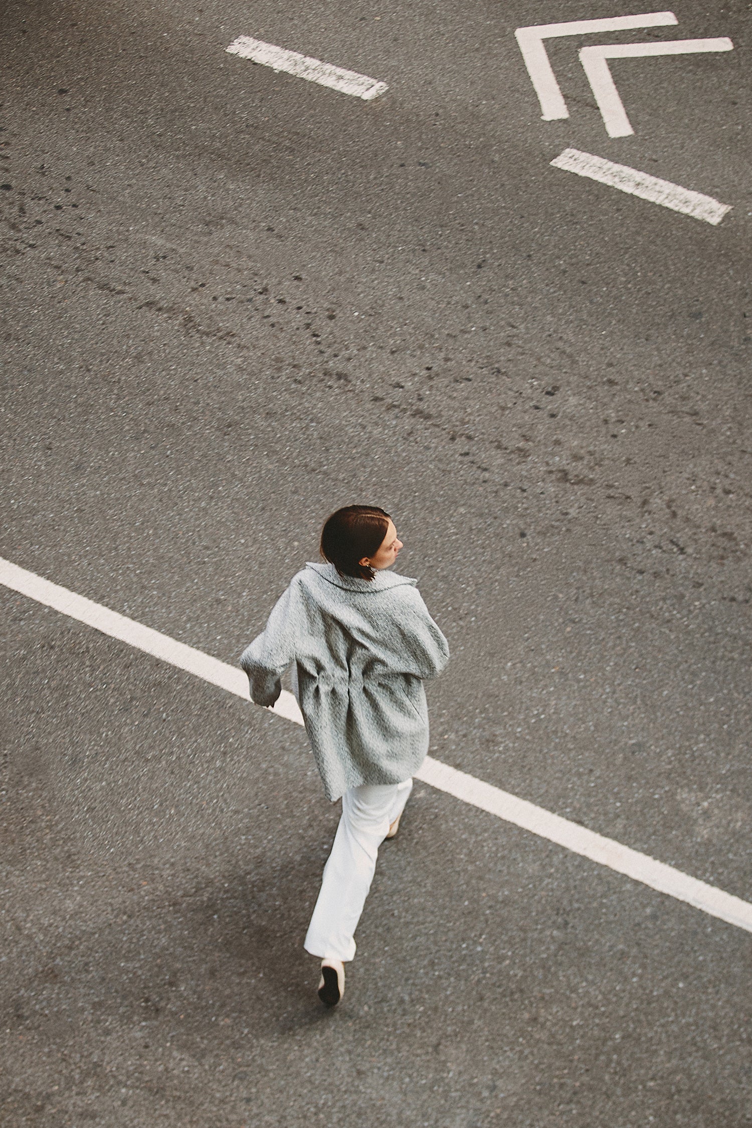 Lila Coat in Boucle