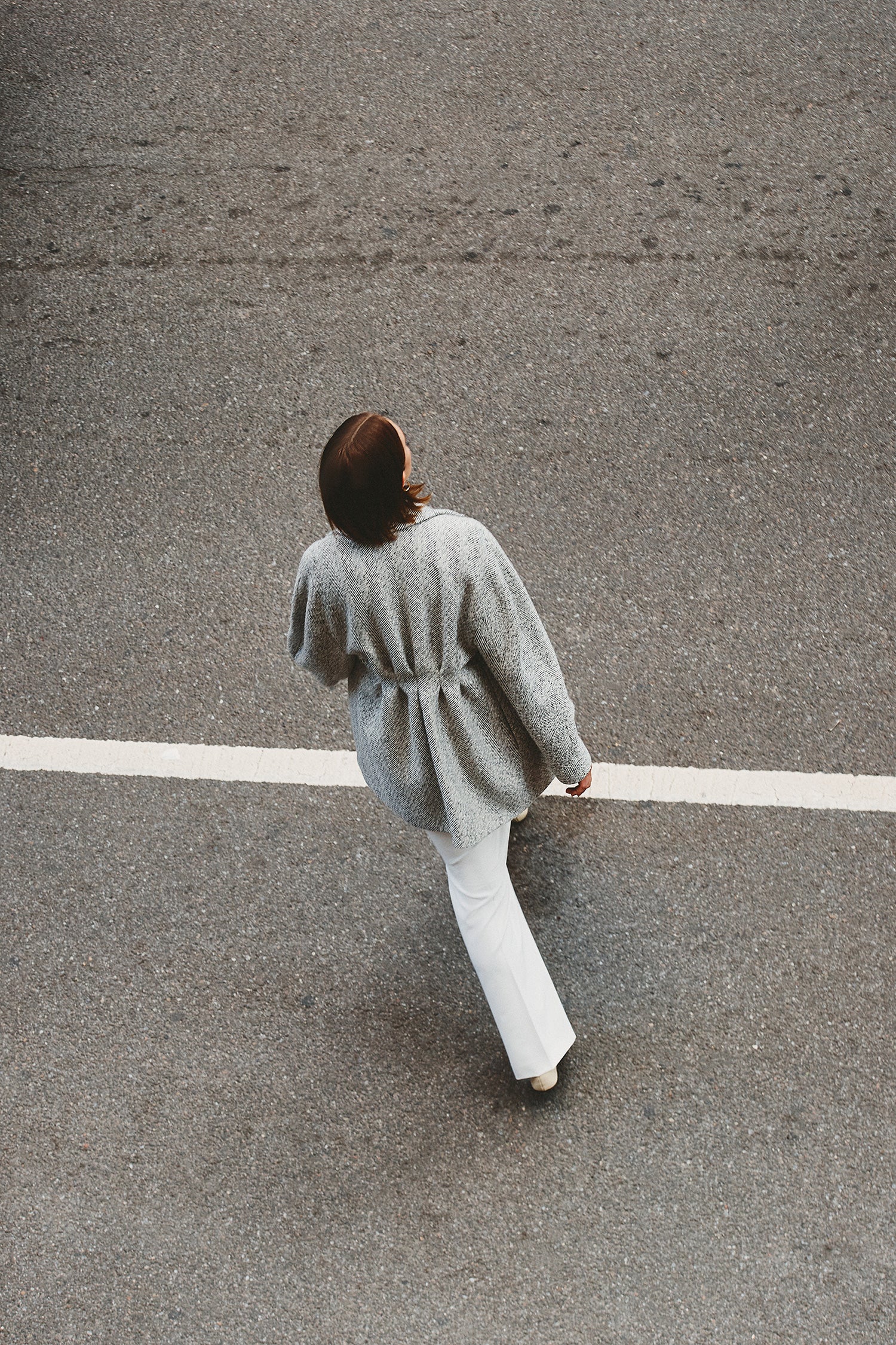 Lila Coat in Boucle