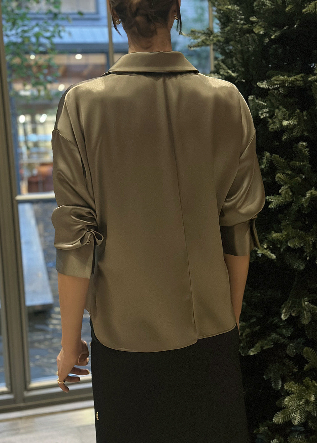 Sora Shirt in Satin
