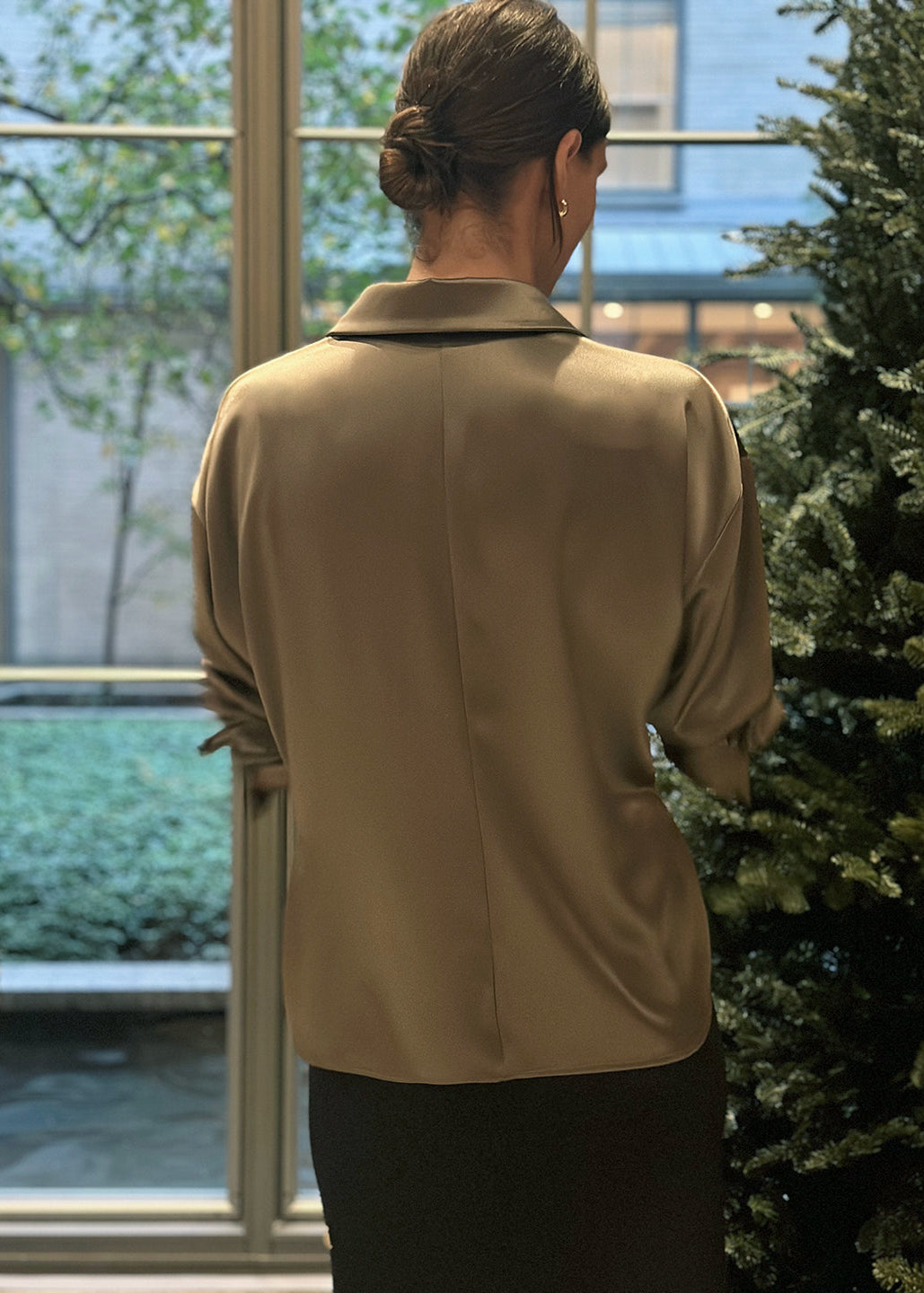 Sora Shirt in Satin