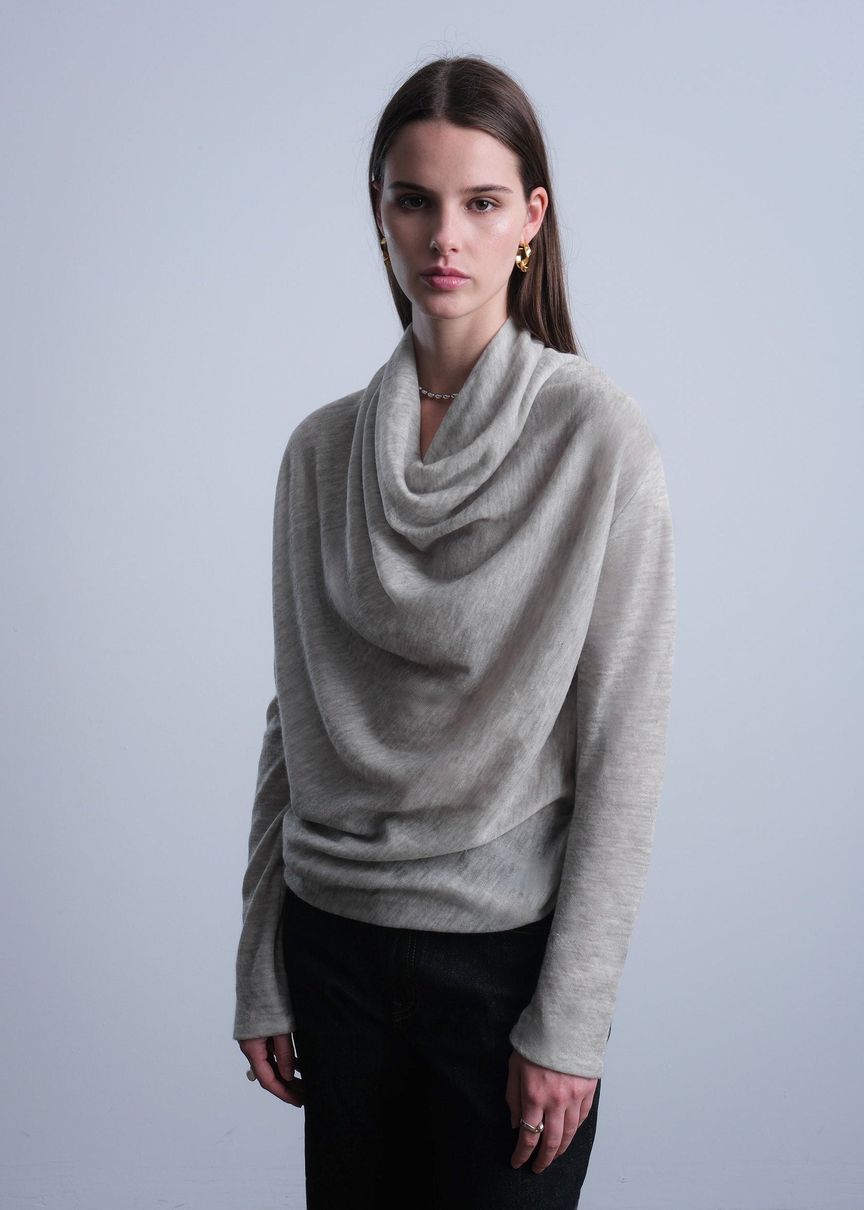 Erin Draped Cashmere Sweater