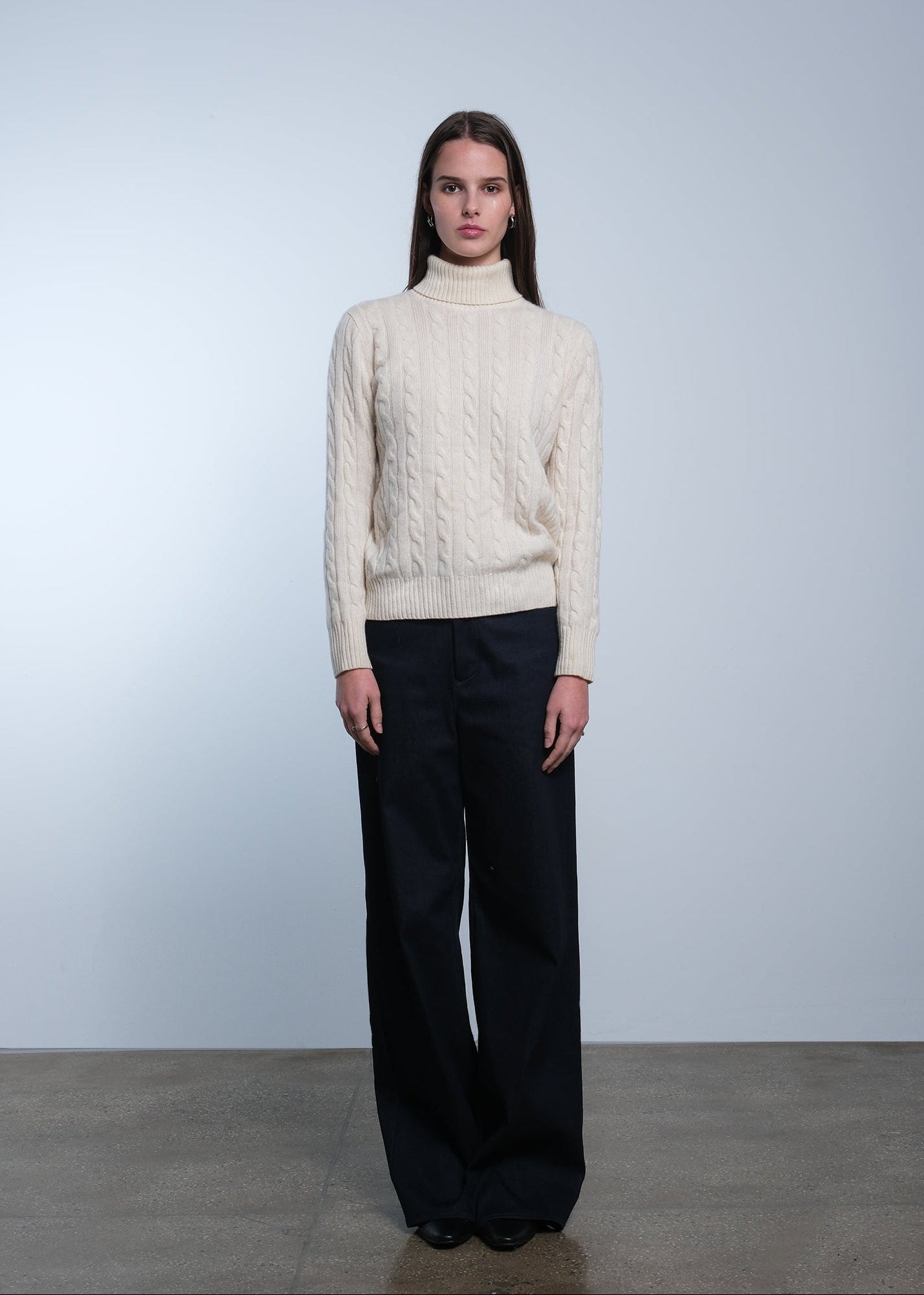 Kara Cashmere Turtleneck Sweater