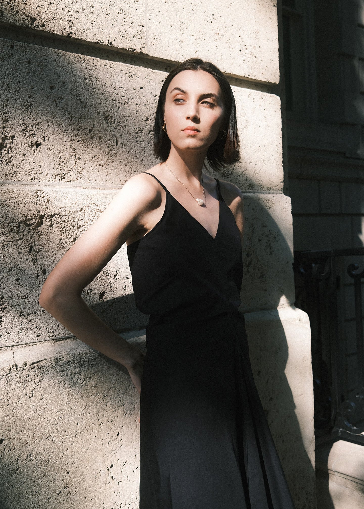 Solenne Slip Dress