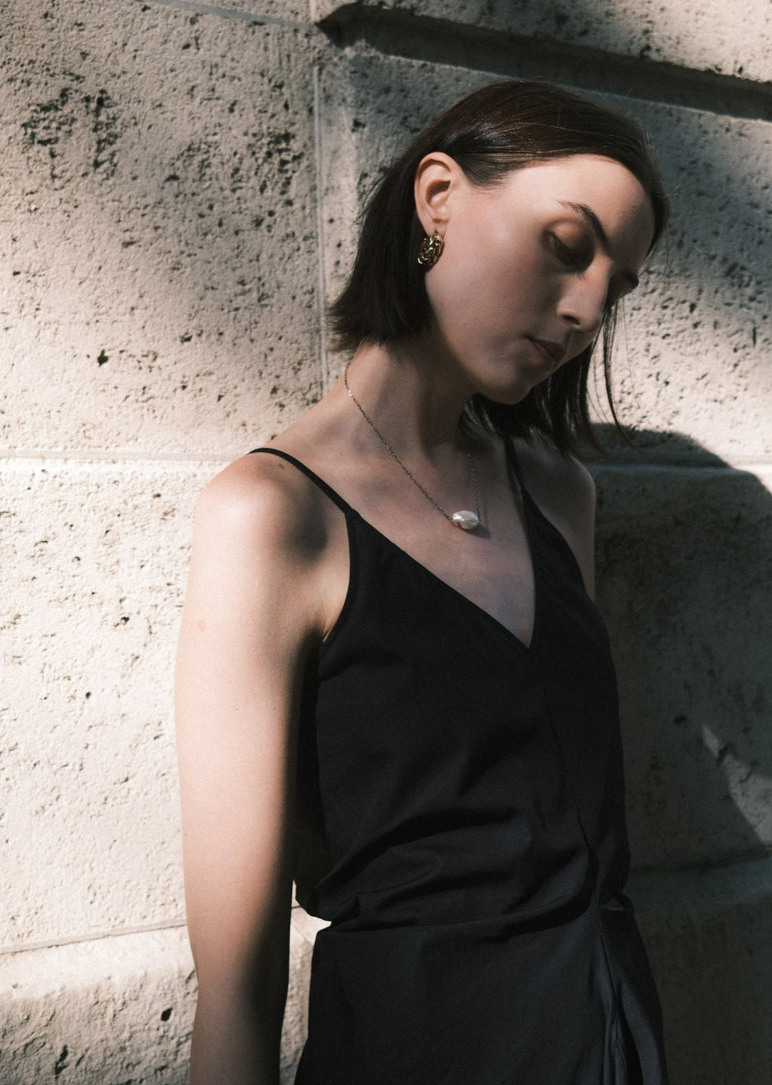 Black cotton tank