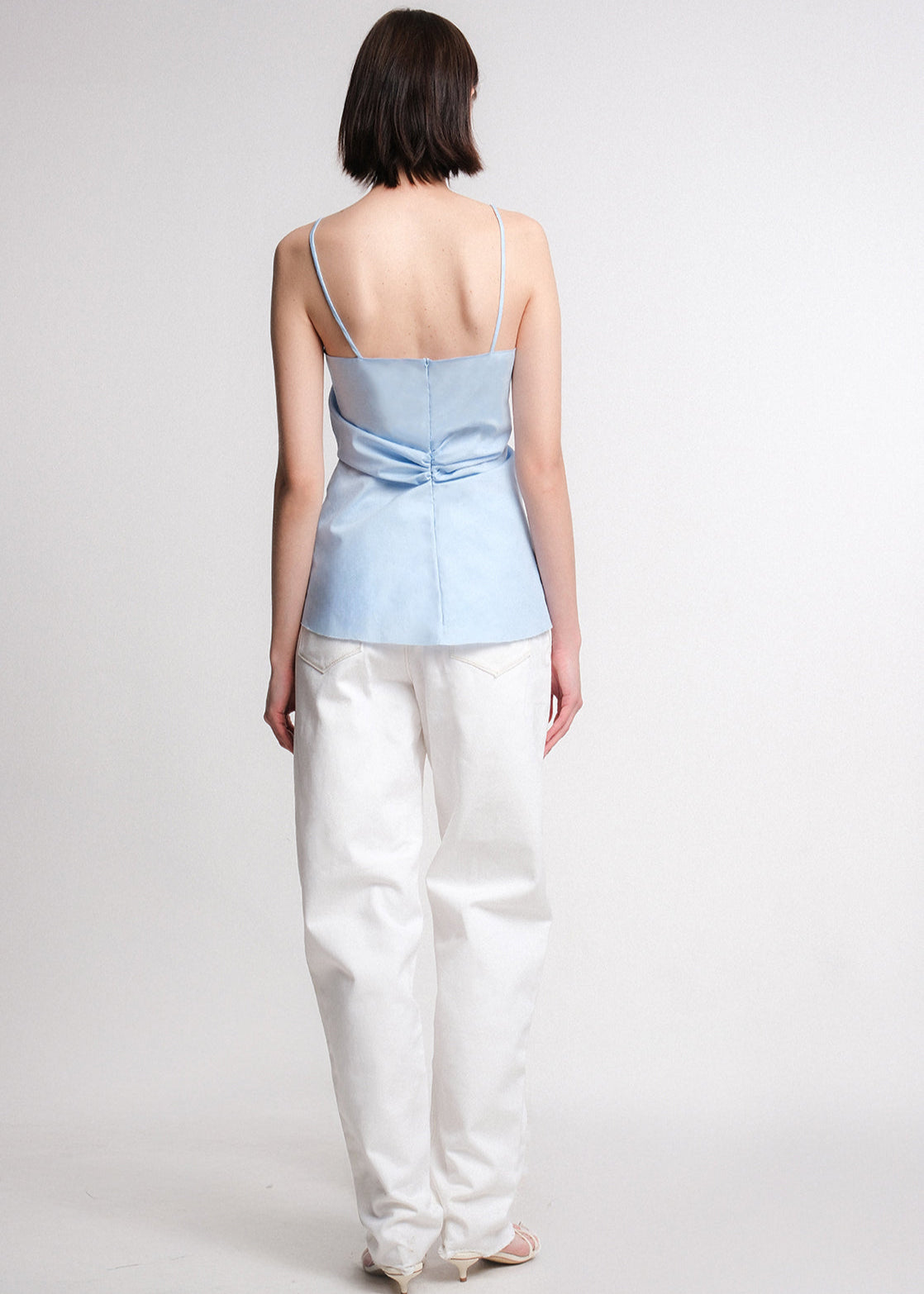 Emery Ruched Cotton Cami Top