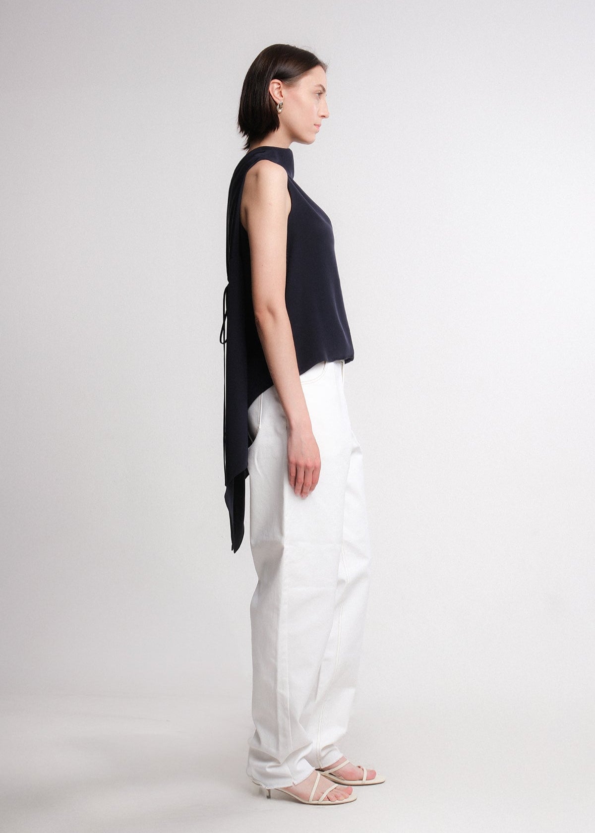 Lyra Top in Midnight Silk