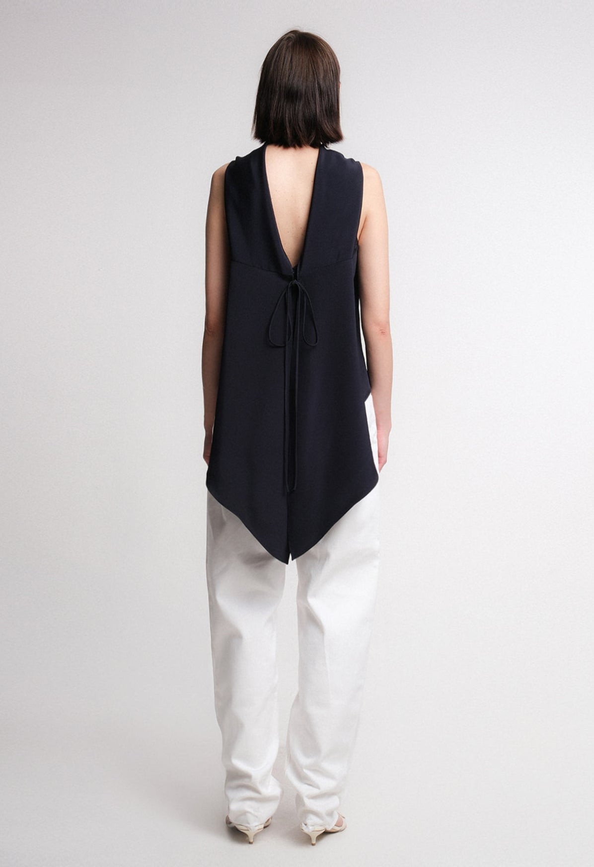 Lyra Top in Midnight Silk