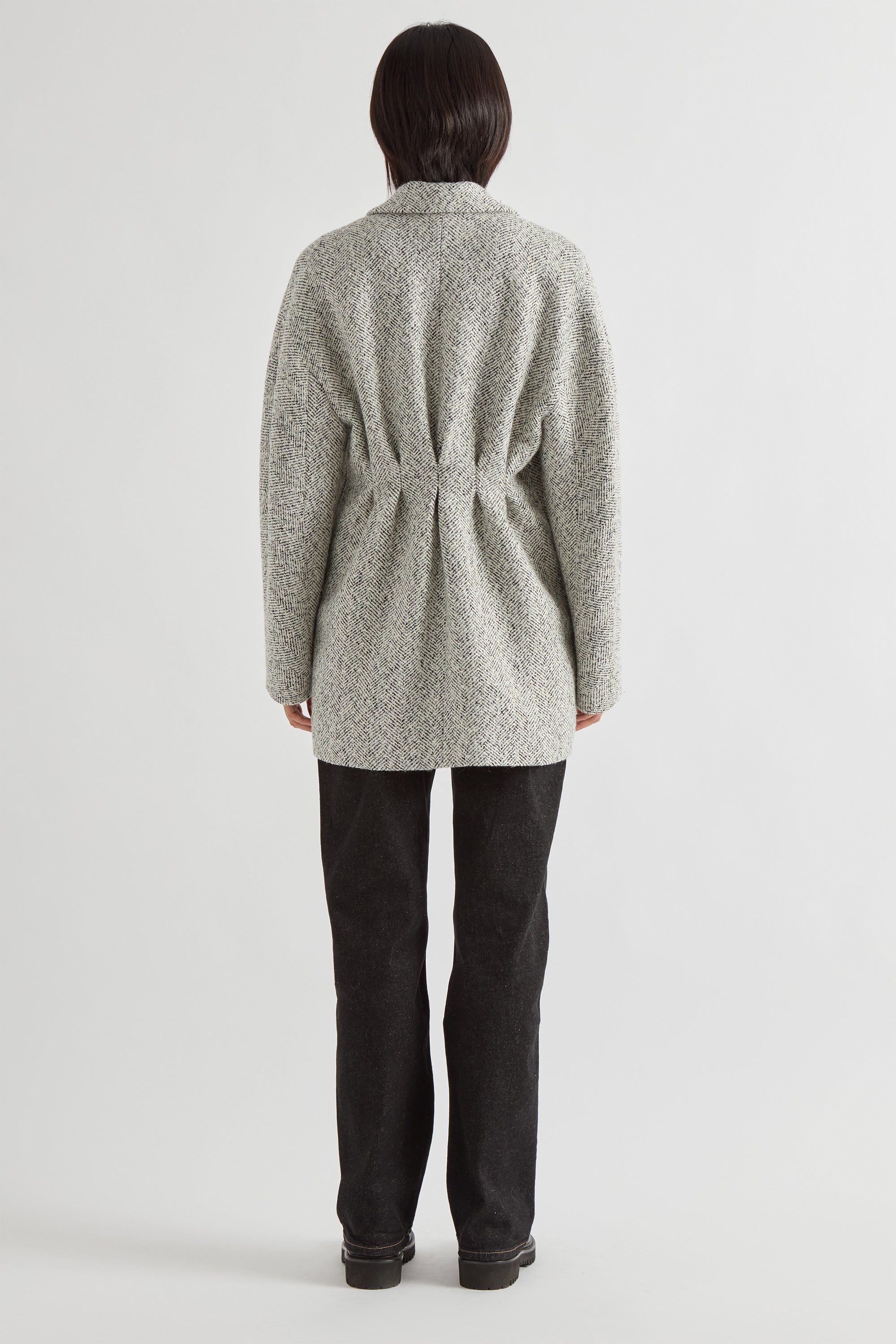 Lila Coat in Boucle