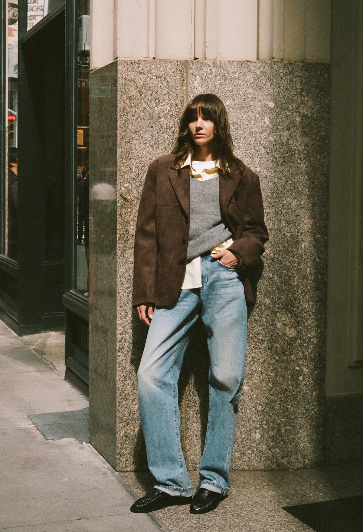 Maren Faux Suede Blazer