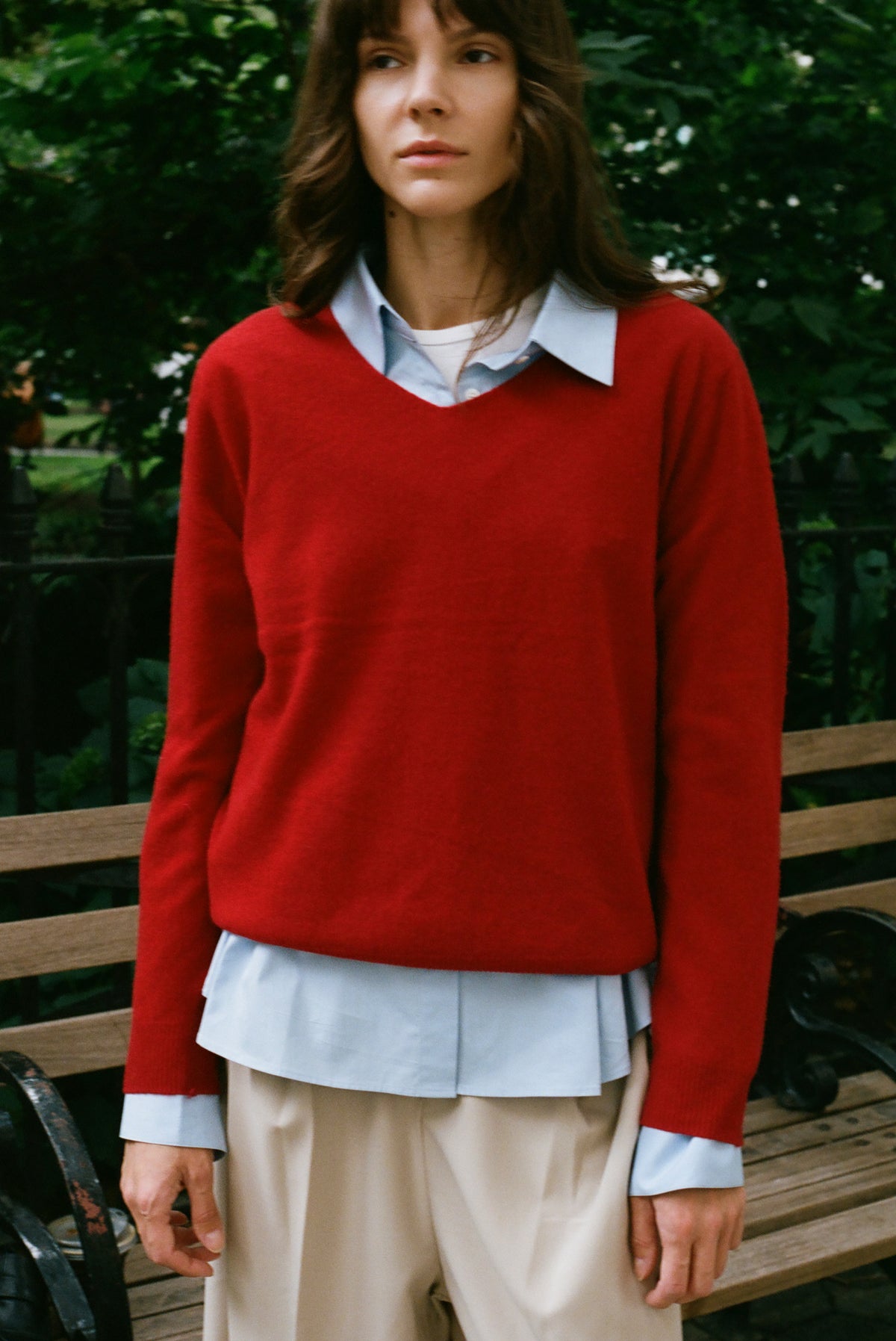 Lumi V Neck Wool Sweater
