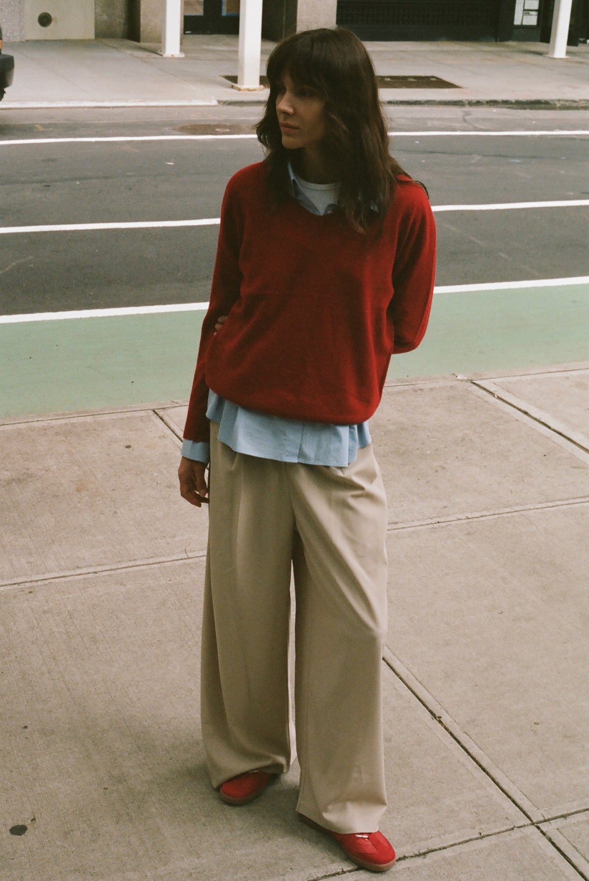 Lumi V Neck Wool Sweater