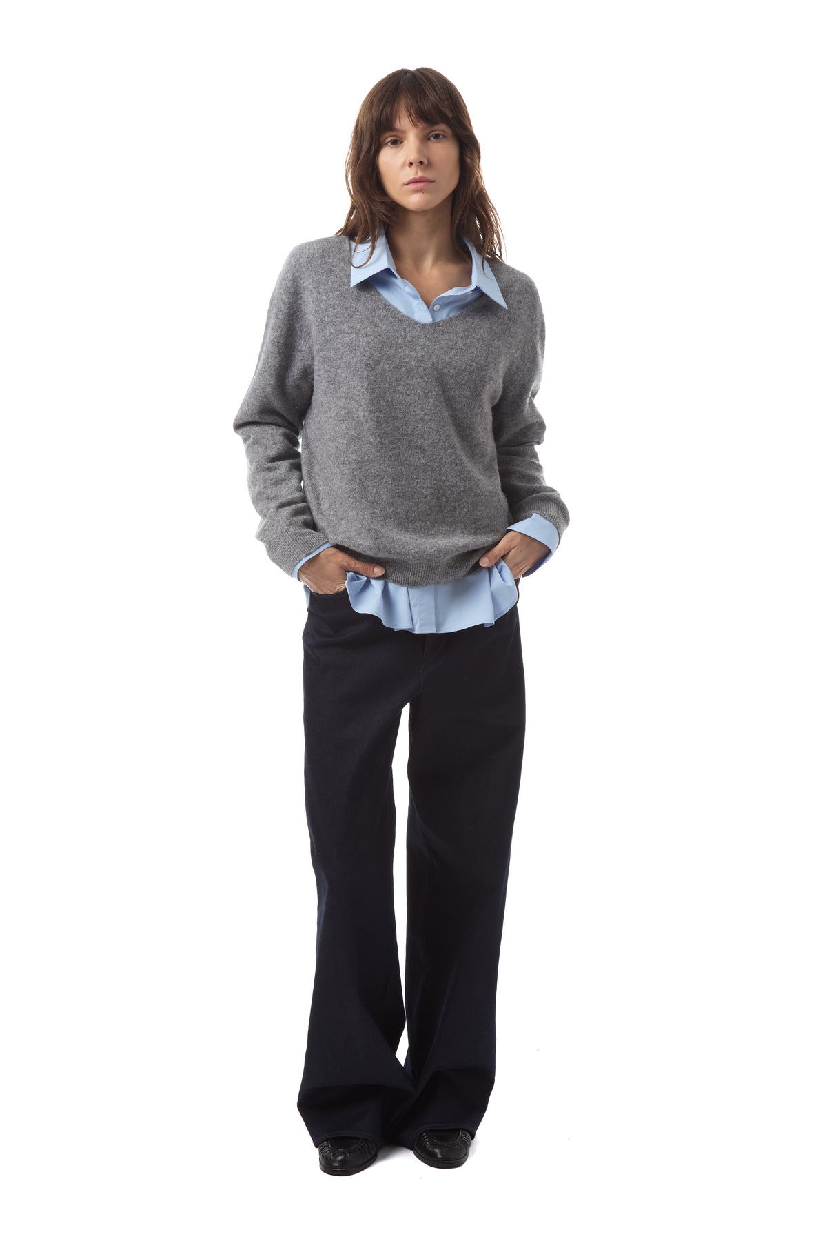 Lumi V Neck Wool Sweater