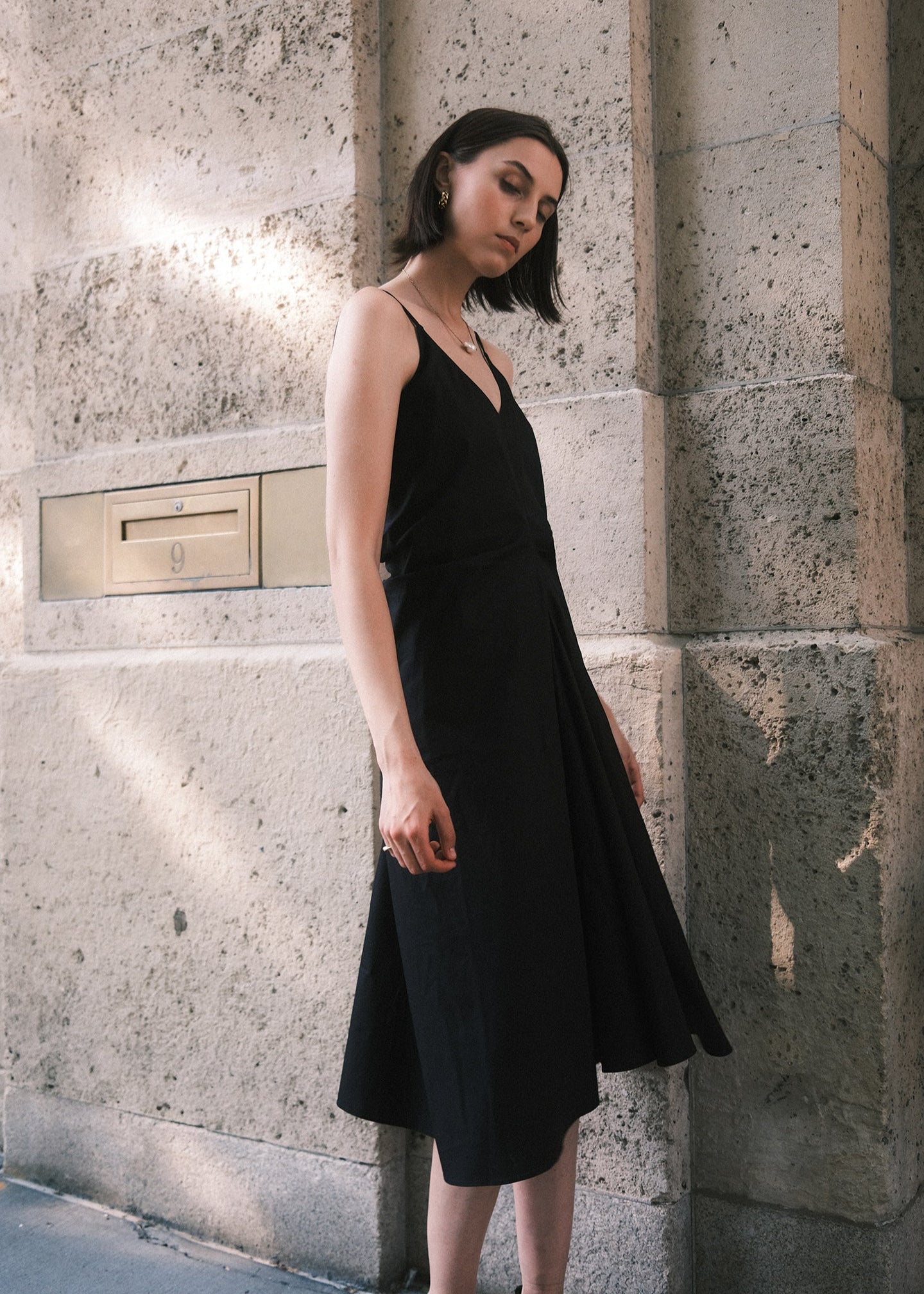 Solenne Slip Dress