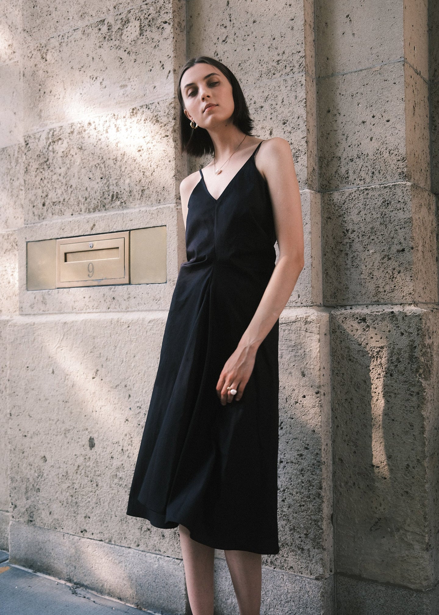 Solenne Slip Dress