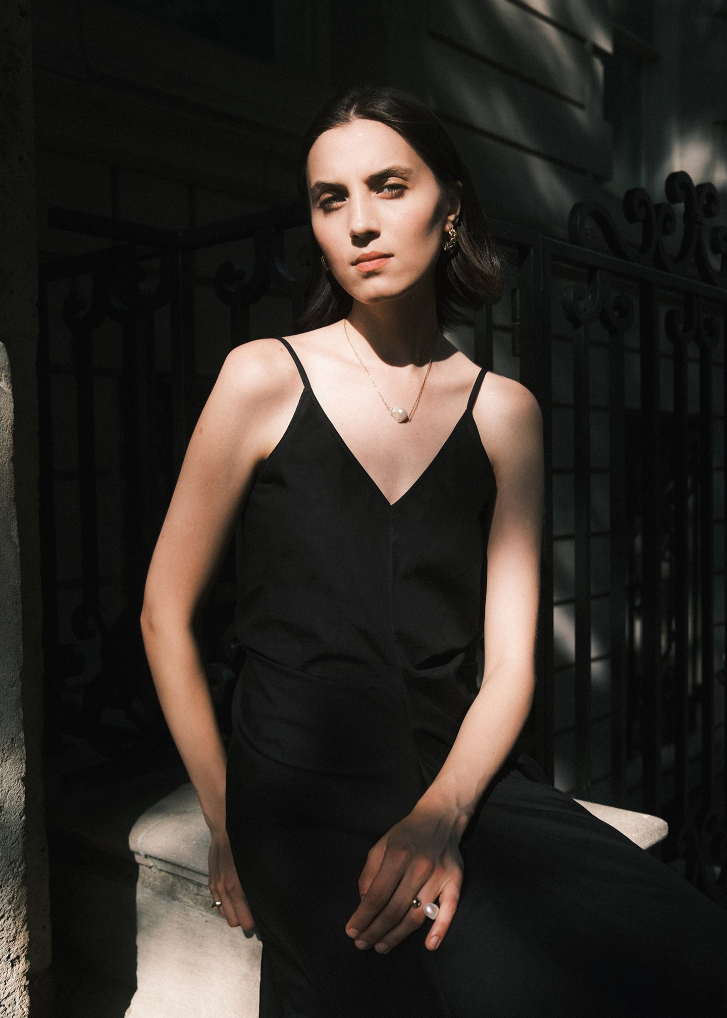 Solenne Slip Dress