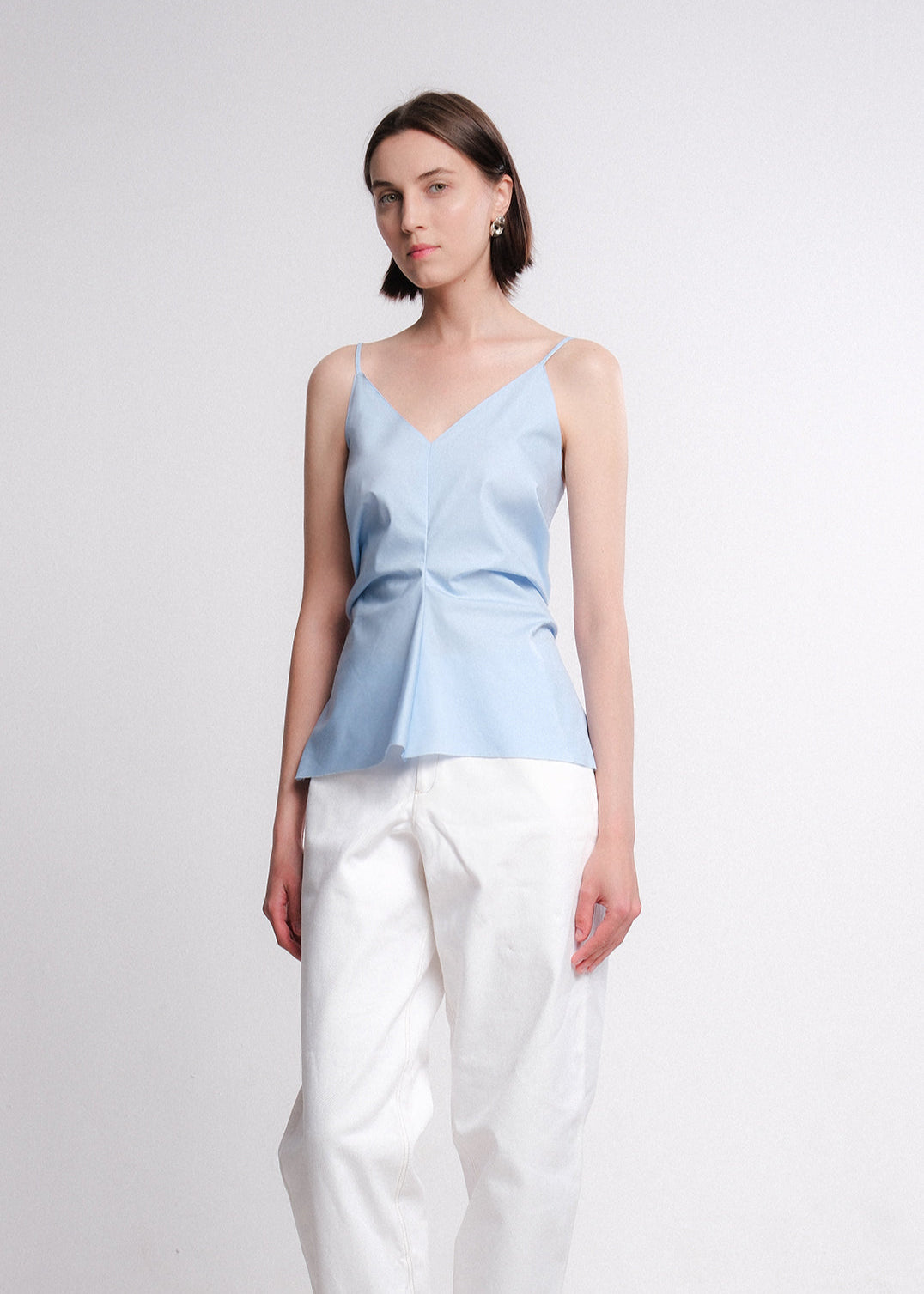 Emery Ruched Cotton Cami Top