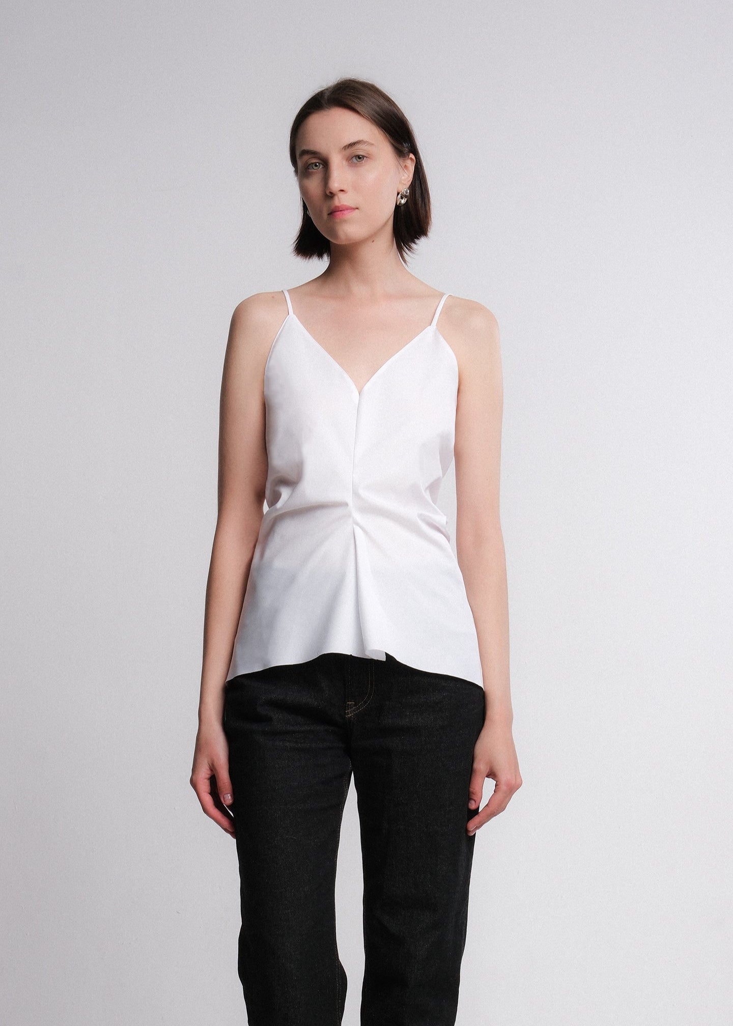 Emery Ruched Cotton Cami Top